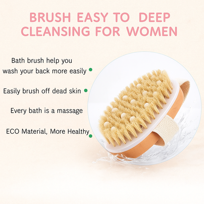 Natural Bristle Bath Brush